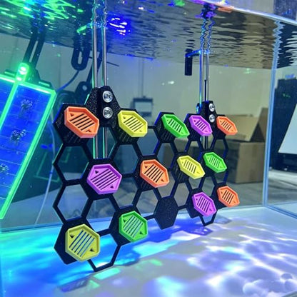 Coral Fragment Stand is Used for Coral Reef Tanks. It Contains 13 Fragment Holders and has an Inclined Viewing Surface for a Wider View. It is a seawater Aquarium Fragment Support