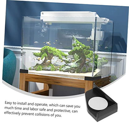 balacoo 12pcs Thickened Fish Tank Corner Pads Collision Cushions for Aquarium Adhesive Shockproof Guards for Tabletop and Furniture Safety