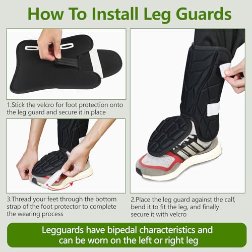 Baseball + Softball Leg Guard, Impact Resistant Batter's Leg Guards, Adult and Youth Shin & Foot Shield with Elastic Straps, Suitable for Both Left and Right Feet, Detachable Leg & Foot - size: Adult-8.85IN