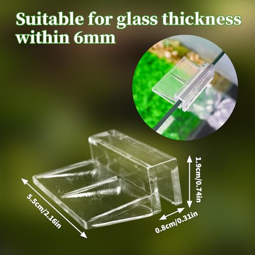 12 Pack Transparent Acrylic Tank Lid with Clips, Aquarium Lid Hood, Fish Tank Top Cover, Breeder Tank Lid, Acrylic Grid Panel Fish Tank Lid, Aquarium Cover Lid - color: Transparent, size: 12 Pacs