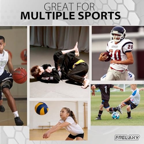 Frelaxy Wrestling Knee Pads, Padded Compression Sleeves for Men Women - size: Small