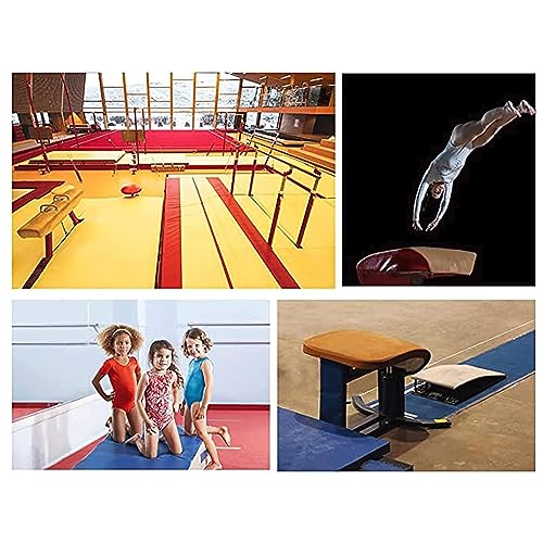 Heavy Duty Springboards Vault, Adult Wooden Home Gymnastics Springboards, 9 Steel Springs Martial Art Sport Equipment Big for Home Gym School