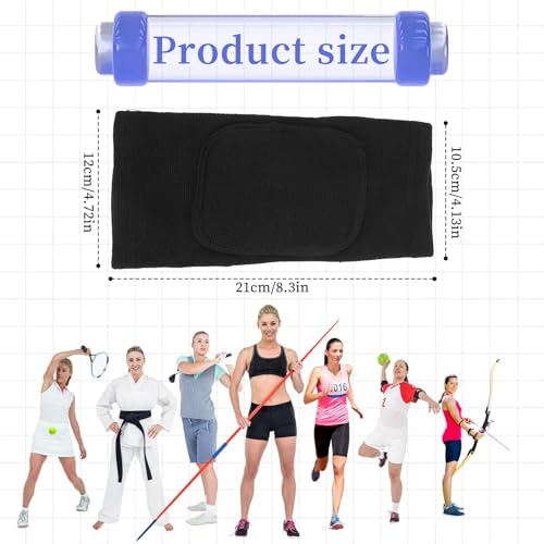 1 Pair Elbow Pads, Breathable Arm Brace Pads Anti-Collision Elbow Protector Strap Support Fitness Volleyball Basketball Tennis Golfers Arm Protector with Padded for Men and Women Elderly (Black, S)