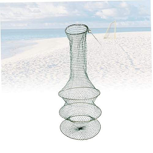 Balacoo Handwoven Foldable Fishing Net Layers Fine Mesh Net for Freshwater Fishing Lightweight Portable Durable Design for Fish and Shrimp Catching