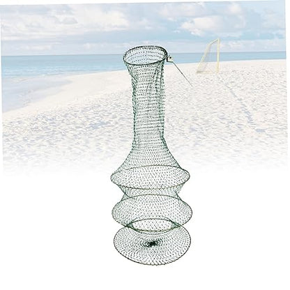Balacoo Handwoven Foldable Fishing Net Layers Fine Mesh Net for Freshwater Fishing Lightweight Portable Durable Design for Fish and Shrimp Catching