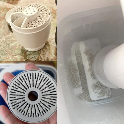 200 Gram Humidifier Cleaner Refill Replacement Nano Silver Ceramic Cleaning Ball for Humidifiers Demineralization Cartridge Containers Filters Fish Tank Purifies Water Eliminates Dust Odor