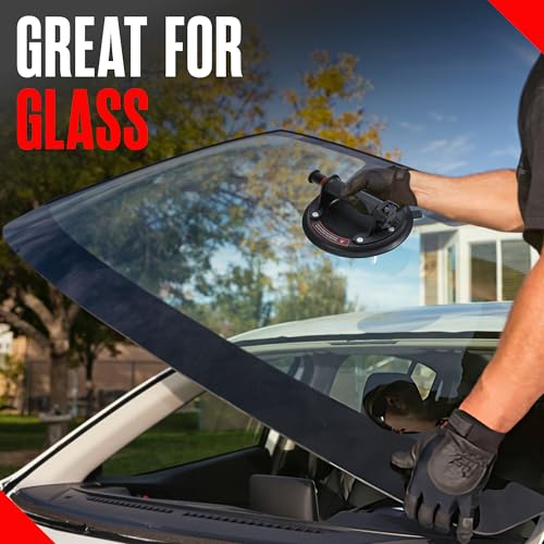 Windshield Removal Tool, Glass Suction Cups, Lift Large Tile, 440 Lb, 2PK | Houseables Windshield Suction Cup, Auto Glass Removal Tools, Kit, Vacuum Window Lifter, Floor, Table Top, Mirror, Heavy Duty