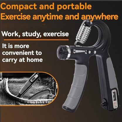 Adjustable Hand Grip Strength Strengthener Trainer Full Set with Counter Wrist Forearm and Hand Exerciser for Muscle