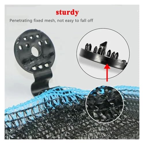 Versatile 220pc Sun Shade Net Cloth Plastic Clips Sturdy Heavy Duty Lock Grip Fix Clamp Hook