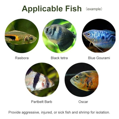 Acrylic Transparent Fish Tank Isolation Box - Aquarium Breeding Incubator Holder (30CM*10CM*10CM) - size: 30CM*10CM*10CM