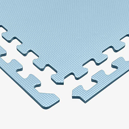 We Sell Mats 1/2-inch Multi-Purpose, Sky Blue, 48 Sq Ft (12 Tiles) - color: Sky Blue, style: 48 Square Feet (12 Tiles)
