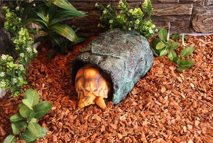 M2cbridge Reptile Hideout Cave Resin Rock Hides Terrarium Habitat Decor Amphibians Fish Playground