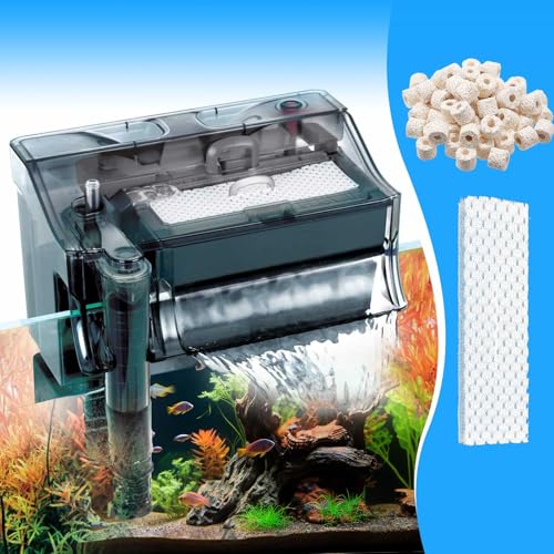 Threlaco 26 Pcs Aquarium Filter Media Kit Compatible with Fluval C3 (50 Gal) Power Filter, 6 White Foam Sponge Pad, 6 Poly Foam Pads, 6 Bio-Screen, 6 Activated Carbon, 2 Pack 3.5 Oz/100g Ceramic Ring - size: Compatible with C3