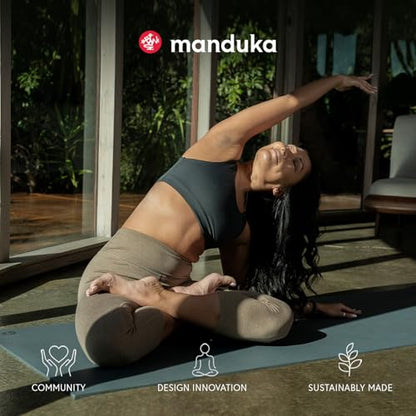 Manduka PRO Yoga Mat - 6mm | Lifetime Durability | Hygienic Construction | Premium Studio Quality | Teacher Approved - color: Black Magic, size: 71" x 26"