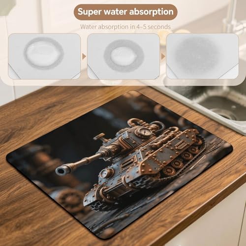 Steam Tank Model Desk Mat Washable Table Protector Waterproof Table Cover Protector Desk Placemats Heat Resistant Non-Slip Desks Cover for Desktop, Coffee Dining Tables 50x40cm - size: 50x40cm