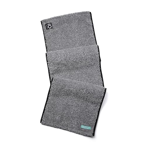 Facesoft Yoga Towel - Infused with Activated Charcoal to Detoxify and Sweat - Made with Eco-Friendly Aqua-Cotton Yarn - Biodegradable and Sustainable - All Ages - color: Eco Sweat Charcoal Workout Towel