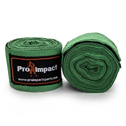 180 Inch Mexican Style Boxing Hand Wraps – Stretchable Wrist & Knuckle Support for MMA, Muay Thai, Kickboxing, Heavy Bag & Combat Training – Men & Women - color: Green