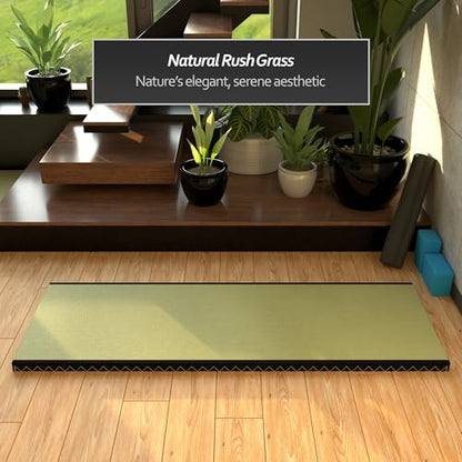 Red Lantern Half Euro King Tatami Mat - size: Euro King (34.5 in x 78.7 in)