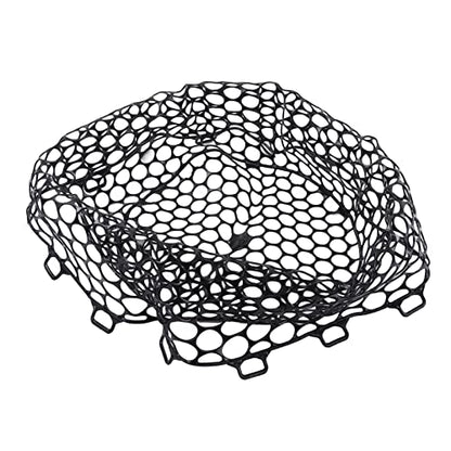Fly Fishing Net, Durable Black Replacement with 12.6 Inch Depth and Non- Rubber Mesh, Landing Netbag for Anglers Trout Bass River Lake Fishing