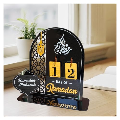 Acrylic Ramadan Countdown Calendar with Adjustable Numbers