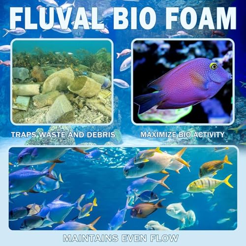 Podoy Fx4 FX5 FX6 Foam Filter Pads Replacement Compatible with Fluval Canister Filter (30 PCS) - size: 30 Packs