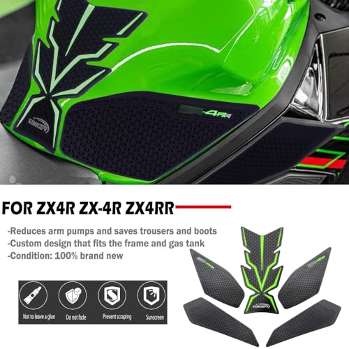 for 2026 2025 2024 2023 ZX4R ZX-4RR zx4rr zx-4r Side Pads Traction Pads Motorcycle new Fuel Tank Traction Side pad Knee pad Decal Protection Sticker 2023 2024 ZX4R ZX-4RR zx4rr Accessories