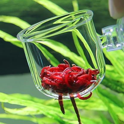 6 Pcs Aquarium Plant Holder Universal Transparent ABS Plastic Fish Tank Plant Holder with Suction Cups for Aquarium Decoration Accessories