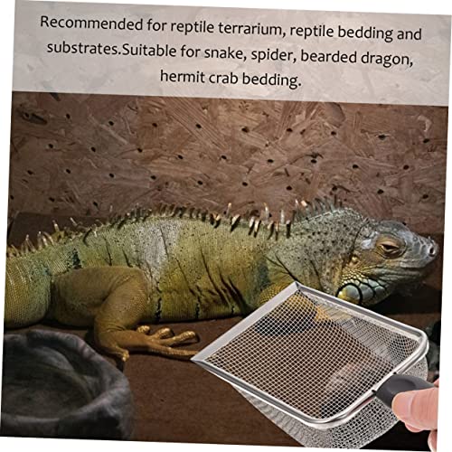 UPKOCH 2pcs Convenient Reptile Shovel Portable Substrate Shovel for Household Use Litter Accessory Rustproof Material