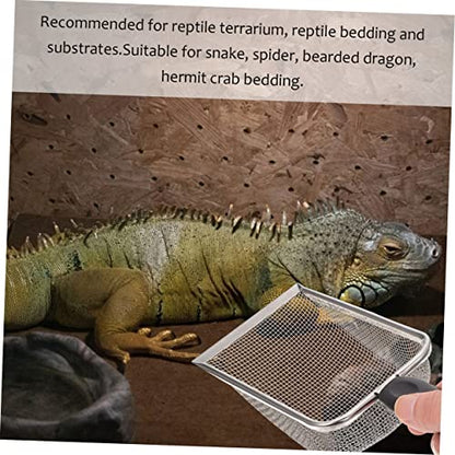 UPKOCH 2pcs Convenient Reptile Shovel Portable Substrate Shovel for Household Use Litter Accessory Rustproof Material