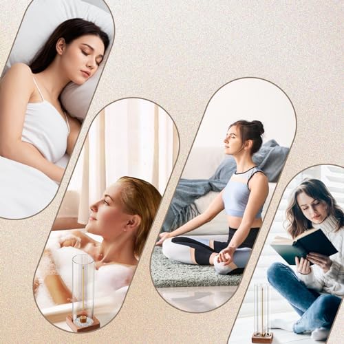 1 Pack Incense Holder for Sticks, Insence-Stick Holder Ash Catcher with Removable Glass, Anti-Ash Flying Mess-Free Incense Burner Holder, Perfect for Meditation Yoga Relaxation, Home Decor - size: upright brown