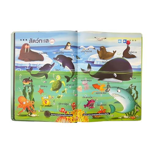 MINMEER Thai Visual Language Toy, Learn Thai Words, Phrases, Sentences, Learn to Speak, Thai Language Learning Toy for Kids and Beginner