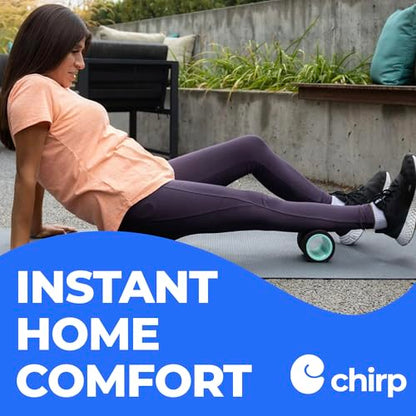 Chirp Wheel+ Foam Roller, Back & Neck Pain Relief, Mint 4-Inch | Focus Neck and Back Roller, Foam Roller for Tension Headaches, Trigger Point and Pressure Point Massage, 4 Inch - size: 4" - Focus