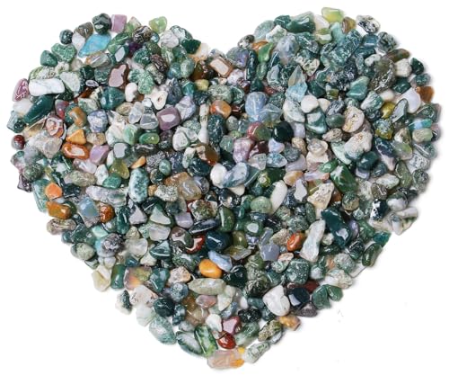 QINJIEJIE 0.9Lbs Aquatic Agate Rocks for Plant Bulk Decorative Sand Aquarium Gravel Pebbles Stones Vase Filler Fish Bowl Decorations Turtle Tank Decor Crystal Chips Rocks for Betta Fish - color: Aquatic Agate, size: 0.9 Pound