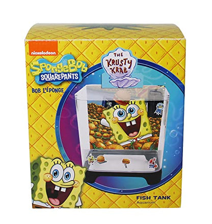 Penn-Plax Officially Licensed Spongebob Squarepants Starter Kit with 1.5 Gallon Tank – Great Way to Teach Children How to Maintain and Take Care of an Aquarium – SBK115
