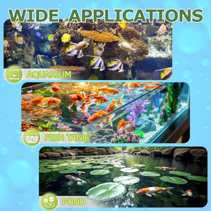 Aquarium Test Strips Fish Tank Pond Water Testing Kit (7-Way) | 150 Fish Bowl Tester Strips for Freshwater Saltwater - Rapid Accurate Easy to Test pH, Hardness, Nitrate, Nitrite and More