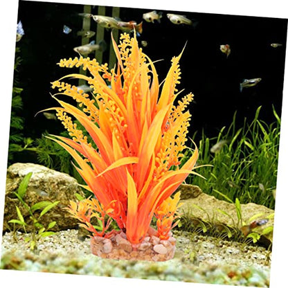 BESPORTBLE 3pcs Artificial Grass for Fish Tank Lifelike Aquarium Plant Decor Easy to Clean Beautiful Ornament for and Environment for Fish Safety