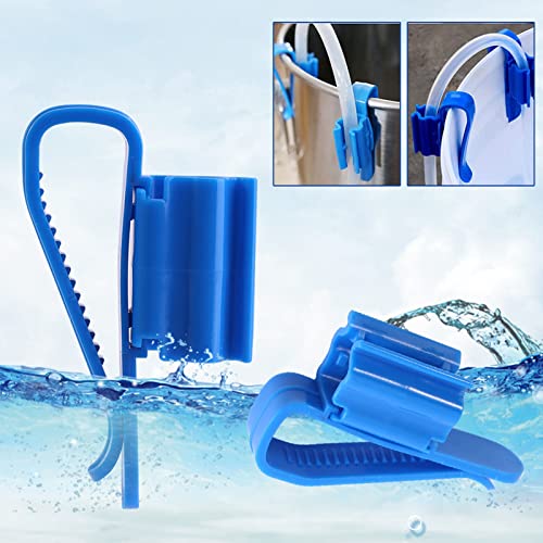 2Pcs Mounting Clip, Adjustable Plastic Hose Holder Clamp with High Hardness Design, Secure Fish Bucket Stabilization
