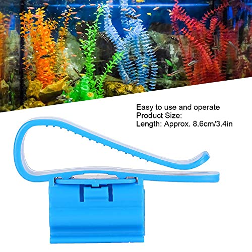 5PCS Aquarium Water Pipe Fixing Clip Fish Tank Mounting Clip Water Pipe Hose Holder Water Change Tool Holder Clip Multifunction Adjustable Clamp for Fish Tank Aquarium (Blue) - color: Blue