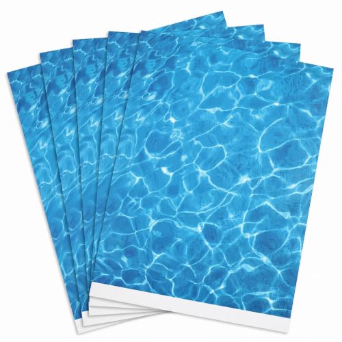 5pcs Ripple Water Stickers, Water Paper | Self-Adhesive Fake Water, Ocean Diorama Scene Stickers for Lakes, Rivers, Miniature Home Decor
