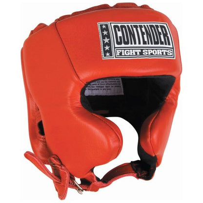 Contender Fight Sports Competition Boxing Muay Thai MMA Sparring Head Protection Headgear with Cheeks - color: Black, size: X-Large