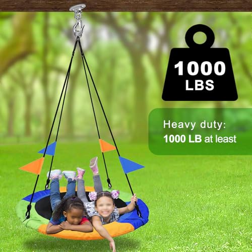 SELEWARE Heavy Duty 1000LB Capacity Stainless Steel Ceiling Swing Mount 360 Swivel Swing Hooks for Aerial Yoga Hammock Chairs Porch Swing Punching Bags - color: C: 360° Swing Hanger ( 1 Pack )