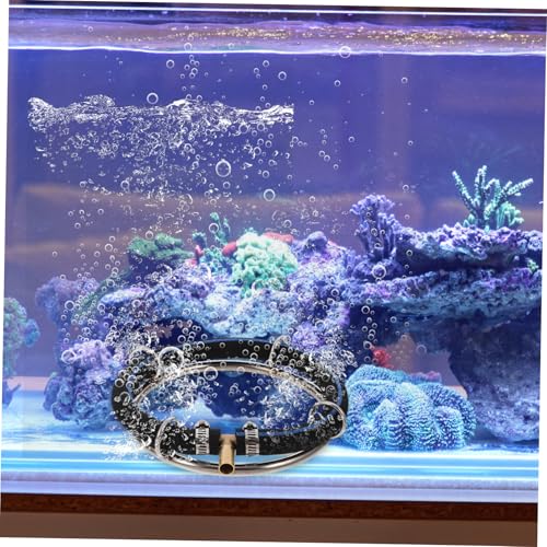 Happyyami Aquarium Bubbler Stainless Steel Oxygenation Diffuser for Fish Tank Produces Fine Bubbles for Enhanced Water Quality for Use