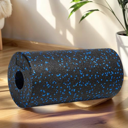 Back Foam Roller, Hollow Column Muscle Recovery Tool, Muscle Roller Foam, for Gym Post-Exercise Sports Recovery Home Fitness Routine Yoga Stretching - color: Black Blue