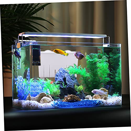 Generic Fish Tank Isolator Aquarium Fish Breeder Box Turtle Breeding Box Aquarium Fish Breeding Box White Small Size Feet and Suction Cups - color: White