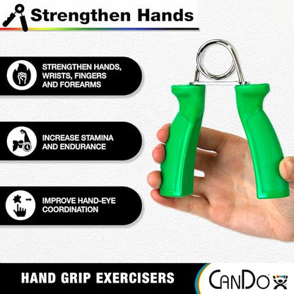 CanDo Hand Grip Exerciser Pair-Green, Medium - size: Pack of 1