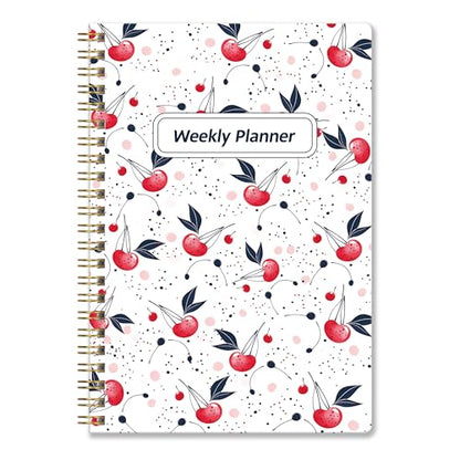 Undated Weekly Planner with To-Do List & Habit Tracker, 5.7" x 8" | 52 Weeks, 2-Page Weekly Spreads, Spacious Writing Space, No-Bleed Paper, Smooth Writing, Waterproof PVC Cover, Spiral Bound - color: White-01