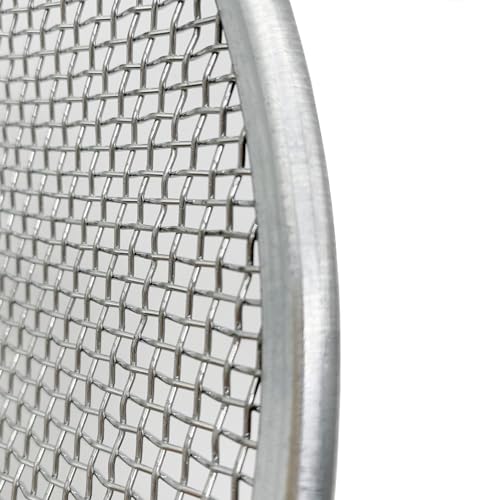 3 PCS Soil Sieve for Garen -12 inches Soil Sifter for Rocks Compost Suitable for 5 Gallon Drums 10mm，6mm，3mm
