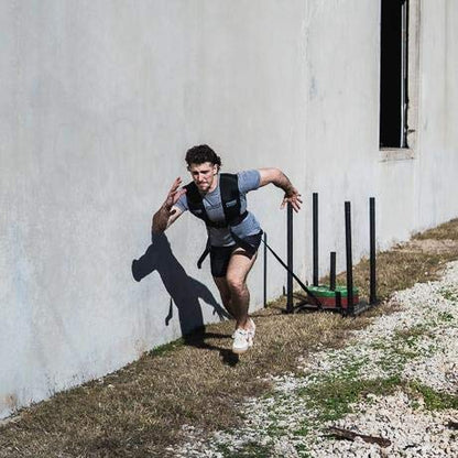 Universal Sled Harness Pulling Fitness – Prowler Sled Harness Medium Size with 7 feet long Straps - size: Medium