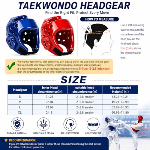 Youth & Adults Taekwondo Karate Headgear MMA Martial Arts Helmet, Soft Head Gear for Martial Art Grappling Muay Thai Kickboxing Taekwondo - color: BLACK, size: Large
