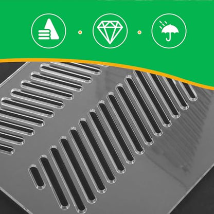 Fish Tank Partition Grid Board Acrylic Aquarium Isolation Pump Guards Single Layer Divider for Home Aquarium Filtration and Gravel Separation
